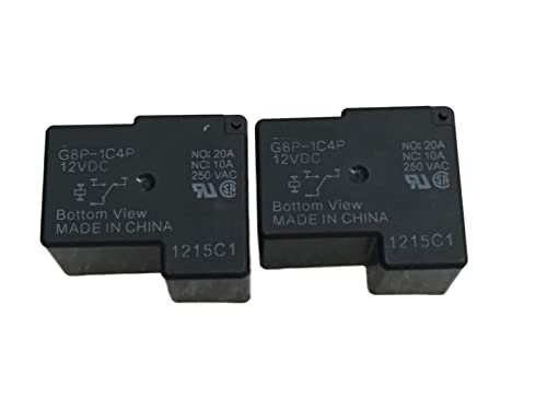 Relais G8P-1C4P-DC12V haute capacité 20A pack de 10 commutateurs robustes