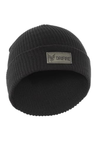 DRIFIRE FR Winter Beanie Flame Resistant Knit Cold Weather Hat Size Large Black