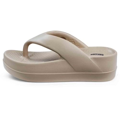 Image of DOCTOR EXTRA SOFT Women's EVA Flip Flop Slippers | Lightweight Cloud Soft Platform Sandals | Thick Cushion Sole, Waterproof Slip-On Thong for Beach, Pool, Indoor & Outdoor Wear D-557