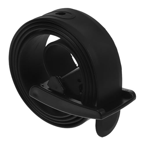 Totority 1pc Men Casual Silicone Belt Adjustable Plastic Buckle Lightweight Versatile for Golf and Everyday Wear Unisex Design High Elasticity Comfortable Fit