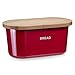 Produktbild Zeller 25350 Brotkasten, rot, Melamin/Bambus, ca. 39 x 23 x 18,5 cm
