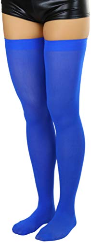 Image of ToBeInStyle Women's Nylon Thigh High Schoolgirl Opaque Stockings