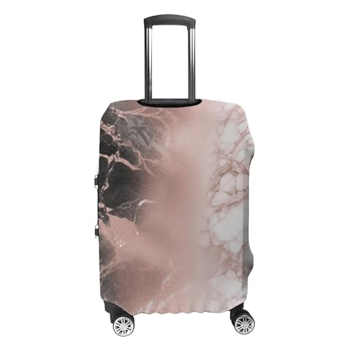 Marble Color Rose Gold Suitcase Cover Washable Luggage Cover Dust-proof Luggage Protector Cover Anti-Scratch Travel Suitcase Protector Fits 18-32 Inch Luggage4