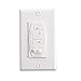 Kichler 370036ALMTR Accessory 6-Speed DC Wall Transmitter, Almond