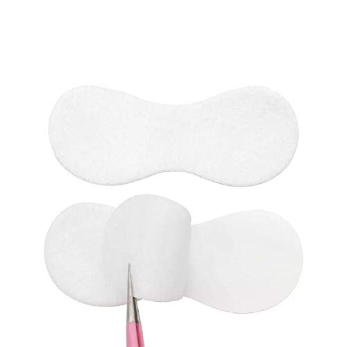 50 Pcs Round Shaped Eye Gel Pads Under Eye Pads Lint Free Lash Extension Eye Gel Patches for Eyelash Extension Eye Mask Beauty Tool(White package)