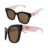 Gucci GG0998S Squared Shape Sunglasses wih eSHADES Eyewear Kit Bundle