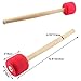 Jiozermi 2 Pcs Drum Mallet 12.8 Inches Length, Hard Foam Rubber Drum Stick, Anti-slip Bass Percussion Sticks, Instrument Band Accessory Part for Drums Snare Drums, Red