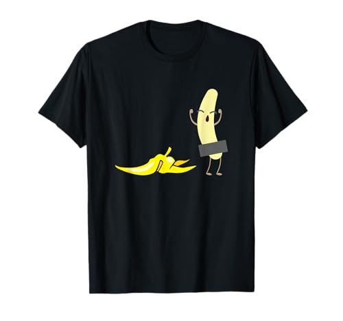 Banana Striptease Censored Naked Funny Graphic Camiseta Camiseta