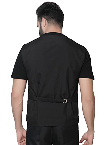 Image of Click One Casual Uniform Striped Waistcoat For Men's