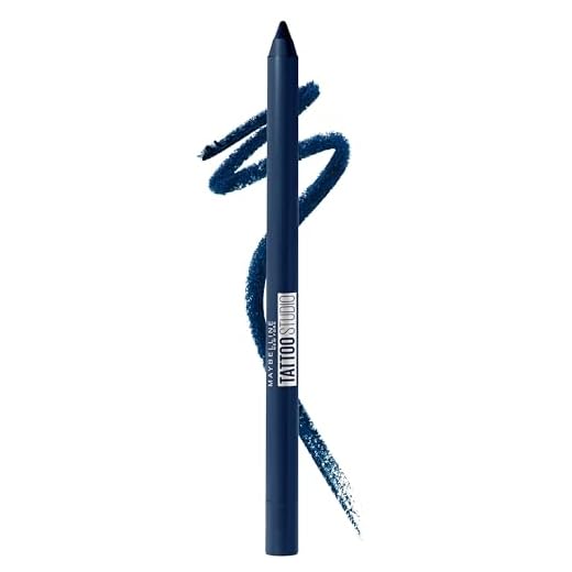 Maybelline TattooStudio Waterproof, Long Wearing, Eyeliner Pencil Makeup, Striking Navy, 0.04 Ounce