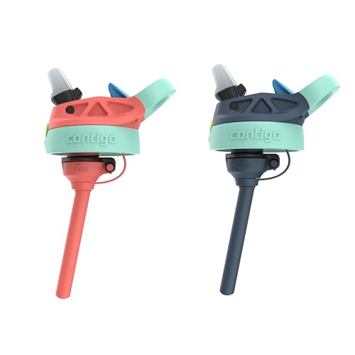 Image of Contigo Kids Water Bottle with Redesigned AUTOSPOUT Straw, 14 oz, 2-Pack