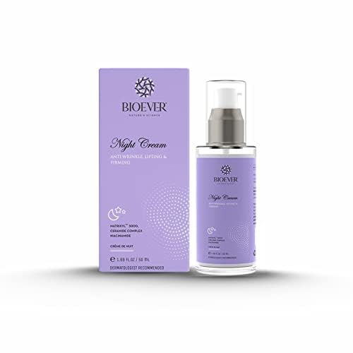 Anti aging Night Cream With MATRIXYL 3000 skin peptide, Ceramide Complex ,Niacinamide & hyaluronic acid .Treats Fine lines, No Redness or Irritation, Anti Wrinkles, Restore Collagen, Improve Skin Tone, youthful glow & anti aging - 50ml