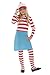 Smiffys Costume da bambino Dove è Wally? Wenda, Rosso e bianco, con cappello, top, gonna, occhiali e collant, 12+ Anni