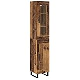 【Utilisation efficace de l'espace】 Avec ses dimensions (69,5 x 34 x 180 cm), ce buffet est parfait pour des espaces un peu serrés sans perdre en capacité de rangement. Idéal pour des assiettes, des serviettes ou des verres, il offre des compartiments accessibles et suffisamment d'espace pour garder ta salle à manger sans désordre.