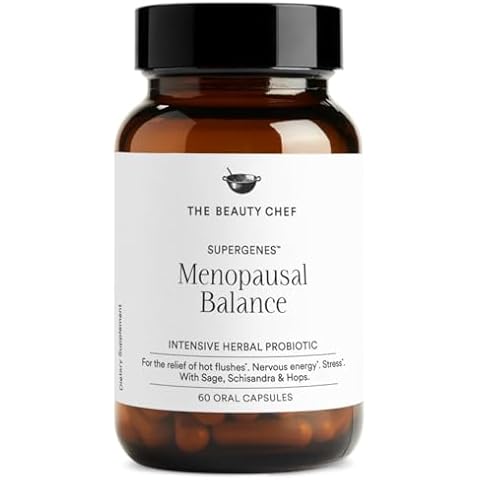 The Beauty Chef SUPERGENES Menopausal Balance – Natural Menopause Support with Bio-Fermented Probiotics & Herbal Extracts – 60 Capsules Cover
