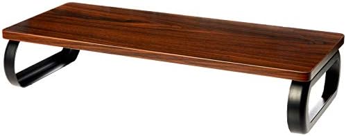 Amazon Basics Wood Monitor Stand, Computer Riser, Walnut