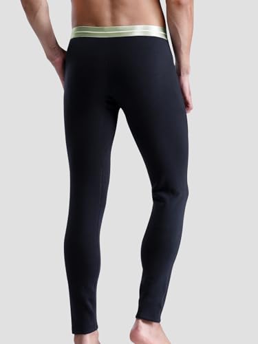AORGSVI Men Thermal Underwear, Fleece Lined Long Johns for Men, Thermal Leggings Pants, Cold Weather Bottoms2