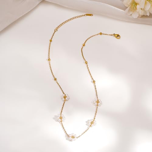 Image of Rubans Demi Fine Stainless Steel Necklace Chain Link Gift for Women & Girls