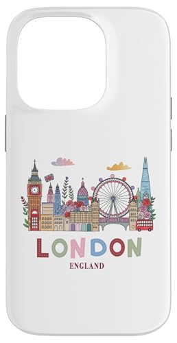 Idea de recuerdos de Londres para mujeres y recuerdos británicos Londres Carcasa para iPhone 14 Pro