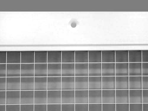 Image of HVAC Premium 10'' x 16'' or 16'' x 10'' Cube Core Eggcrate Return Air Grille - Aluminum Rust Proof - HVAC Vent Duct Cover - White [Outer Dimensions: 11.75 X 17.75]