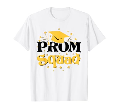 Cool 2025 Prom Squad Class Of 2025 Graduation Matching T-Shirt