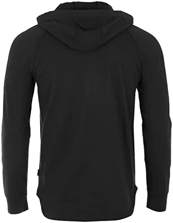 ZIMEGO Men's Color Garment Dyed Long Sleeve Hoodie - Vintage Athletic Style, Multiple Colors