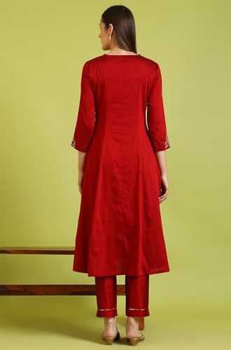 Image of W for Woman Zari Embroidered Anarkali Kurta