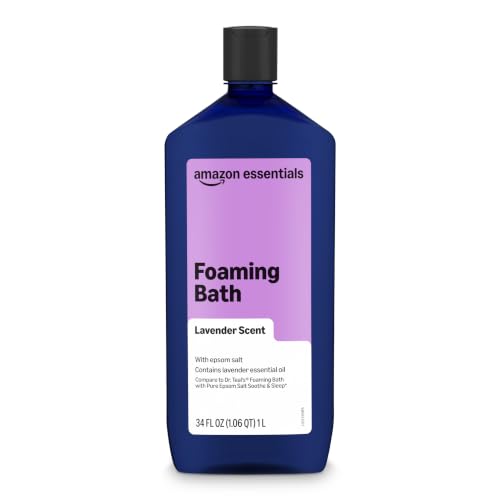 Amazon Essentials Lavender Scented Foaming Bath with...