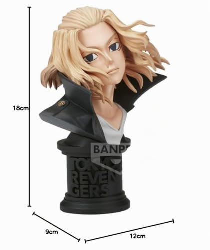 Manjiro Sano Figura de Acción Banpresto con acabado detallado Faceculptures de 10cm 3