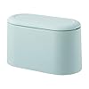 Mini Aanrecht Afvalmand Druk Cartridge Cover Prullenbak, Make-up Houder Vanity Badkamer Keuken Auto Desktop Kantoor (Lichtblauw)