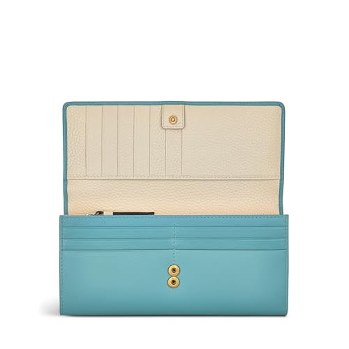 Image of RADLEY London April Showers Women's Large Leather Flapover Wallet, Ocean