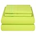 Mezzati Kids Toddler Teen Bedding - SALE - Best, Softest, Coziest Bed Sheets For Your Kid on Amazon! Brushed Microfiber - BONUS eBook!! (Lime, Twin)