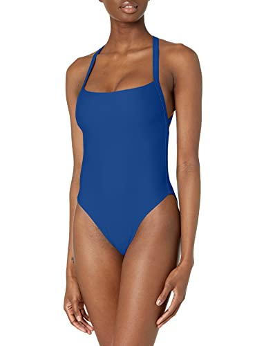 Image of Body Glove Women's Standard Smoothies Electra Solid One Piece Swimsuit with Strappy Back Detail
