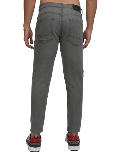Image of Highlander Men's Slim Fit Jeans | Cropped Length | Jeans for Man | Stylish Casual Wear for Everyday Comfort