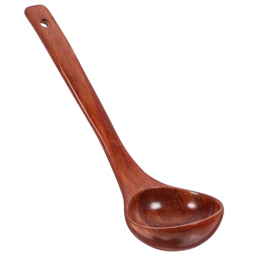 SOLUSTRE Wooden Handle Spoon Soup Ladle Wood Ladle for Soup Portable Ladle Wooden Handle Ladle Large Ladle Wooden Ladle for Soup Ladle for Kitchen Large Long Handle Ladle