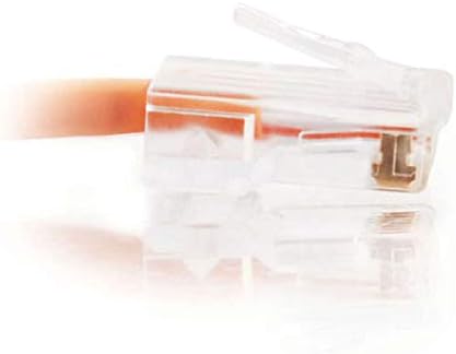 Miniatura 5 de C2G Legrand - Cable Ethernet Cat5e sin arranque, cable de conexión Cat5e sin blindaje, cable de conexión de red naranja, cable de conexión de red