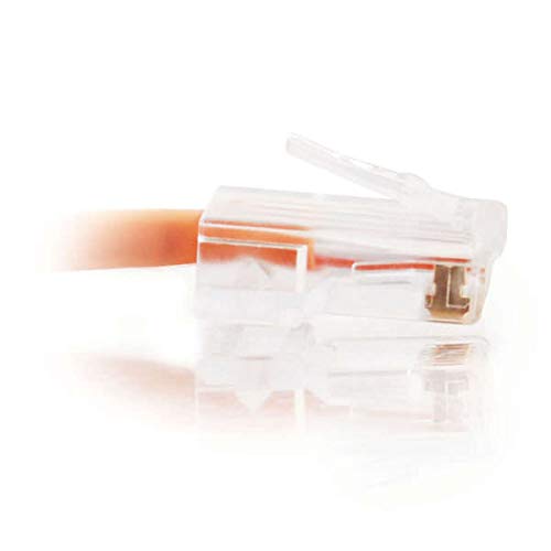 Image of C2G Legrand Cat5e Non-Booted Ethernet Cable, Unshielded Cat5e Patch Cable, Orange Network Patch Cable, 5 Foot Crossover UTP Ethernet Network Patch Cable, 1 Count, C2G 24502