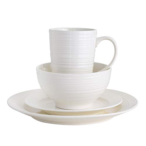 Image of Gibson - 102504.16RM Gibson Home Amelia Court 16 Piece Dinnerware Set, White