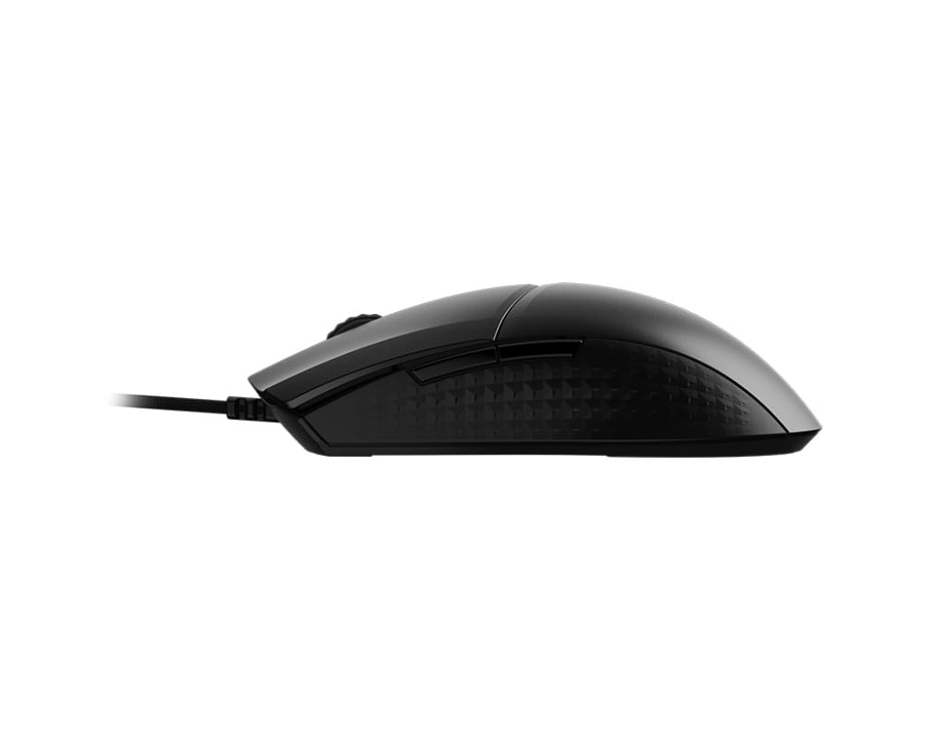 MSI Clutch GM41 Lightweight - Ratón Gaming (16000 dpi, RGB, 6 Botones, 2m FriXionFree Cable Trenzado, Diseño Simétrico) Negro