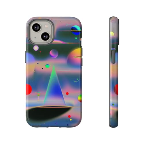 Coque iPhone 14 géométrique multicolore pour sublimer votre style urbain au quotidien