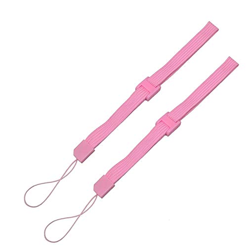 Anti-Dropping Hand Wrist Straps Lanyard Wristband for WiiU Wii PS4 VR PS3 Move PSV PSP New 3DS XL 3DSXL Controller (Pink)