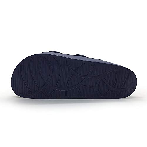 Image of Luffymomo Women's Eva Double Buckle Slides Soft Footbed Sandals | Adjustable Slip on Sandals, Comfortable