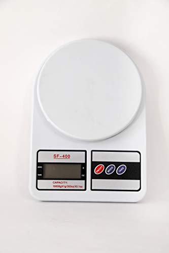 Bolt SF-400 Electronic Kitchen Scale, Capacity – 10 Kg (White)