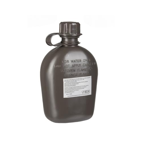 Mil-Tec Cantimplora de Plástico Ligero 1L con Funda | Envase de Hidratación Acolchado y Duradero Ideal para Entusiastas al Aire Libre, Personal Militar | Excelente para Camping, Senderismo y Actividades Deportivas miniatura 4