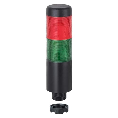 Werma Signal Tower, Kompakt, 2 Tiers, Green, Red, Steady, 37.5Mm Dia, 24Vdc, 24Vac, Ip65 Rohs Compliant: Yes - 69812075