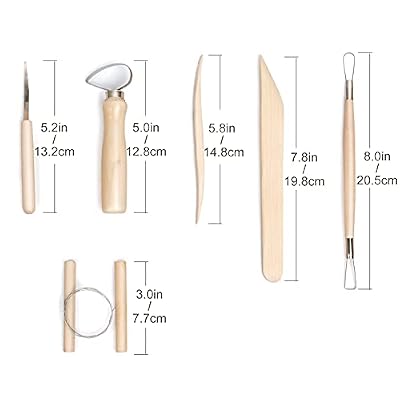 Nozomy Clay Tools,12PCS Pottery Clay Sculpting Tool Set