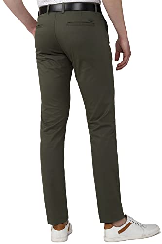 Image of Van Heusen Men's Mid Rise Regular Fit Ankle-Length Twill Chinos