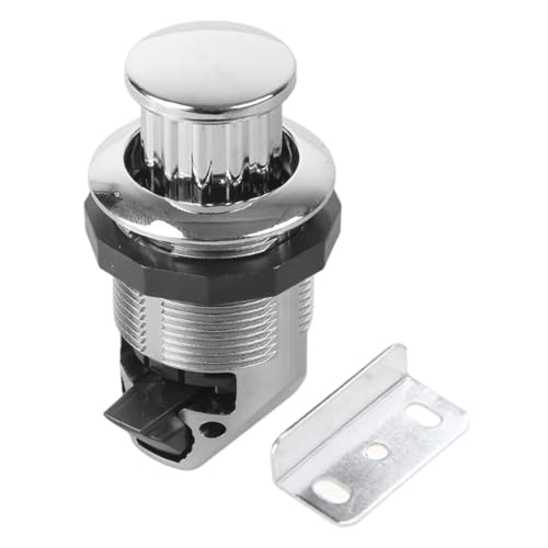 Loquet à pousser finition chrome de haute qualité pour bateaux