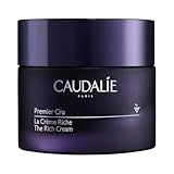 Caudalie Premier Cru The Rich Cream, Skin Barrier Repairing Rich Moisturizer with Ceramides, Refillable Jar - 50 mL