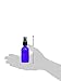 All 4 You Cobalt Blue Boston Round Glass Bottle 2 oz with Black Atomizer - Perfect for Essential Oil Formulas (4 Pieces)